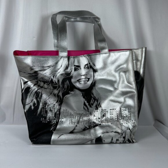 Victoria's Secret VS Y2K Heidi Klum Supermodel Limited Edition Silver Tote READ - Picture 2 of 12